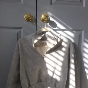 EVERLANE CROPPED QUARTER ZIP. SEND OFFERS!